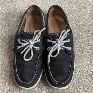 Navy mesh Sperry boat shoes size 9M